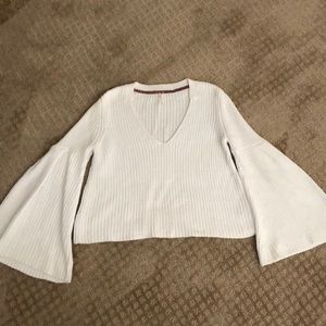 White free people sweater